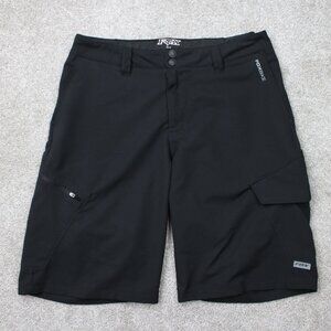 Fox Shorts Mens Size 34 Black Cargo Pocket Ranger Mountain Bike w/  11” inseam